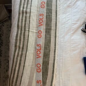 Striped Scarf with 'Go Vols' Text